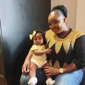 Ronke Odusanya and daughter photos