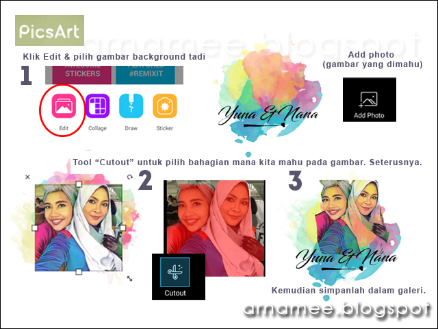 Tutorial Picsart Focus N Filter Edit Gambar Nama Arnamee Blogspot