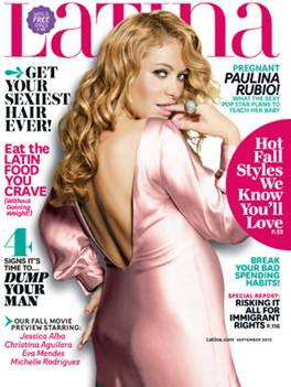 PAULINA RUBIO EMBARAZADA EN PORTADA