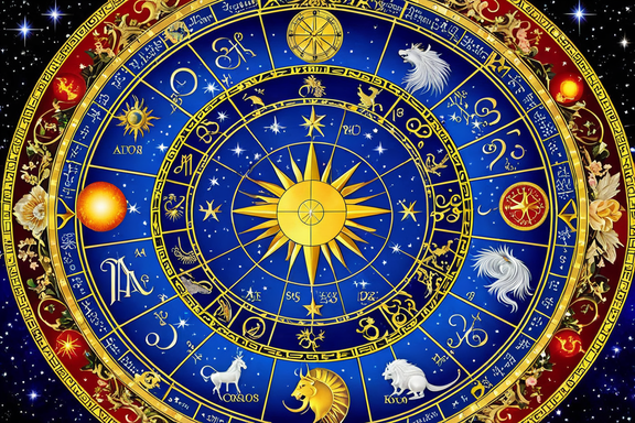 Imagen: Representación gráfica de los signos zodiacales y las predicciones semanales de horóscopos para cada uno.