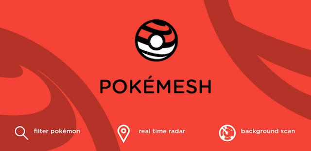 PokéMesh For Android v4.2.0 APK For Pokemon GO! Real Time Map  100% Work For All Device Terbaru 2016 Gratis