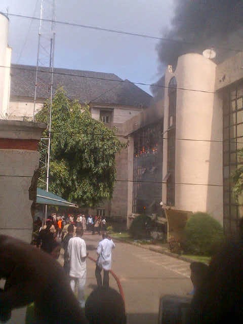 Fire at the Nigeria Football Federation Office Abuja