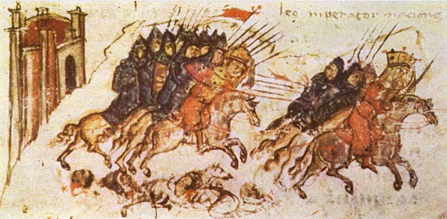 Миниатюра из «Хроники» Константина Манассии XIV века