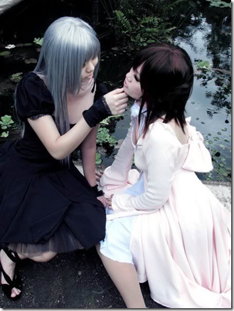 vampire knight cosplay - kurenai maria and yuki cross