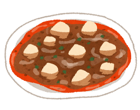 麻婆豆腐のイラスト
