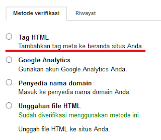 Cara Verifikasi Blog Di Google Webmaster Tools