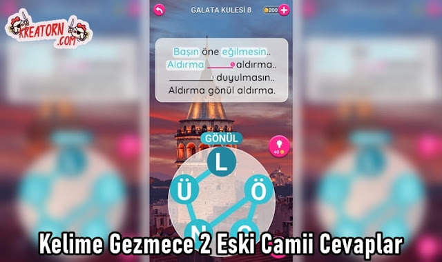 Kelime Gezmece 2 Eski Camii Cevapları