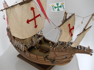 static model of the nao Santa María s.XV