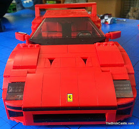 LEGO Ferrari F40 set 10248 front bonnet ferrari badge