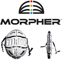 Morpher Flat Folding Cycling Helmet, Can Folds And Unfolds Quickly, Simply