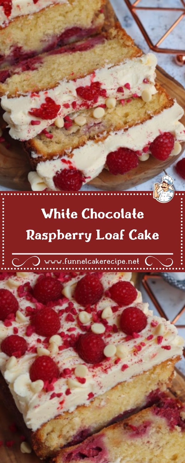 White Chocolate Raspberry Loaf Cake