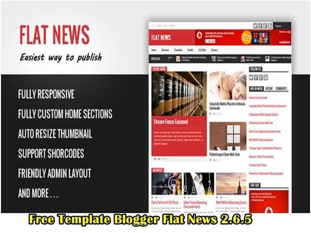 Review Template Blogger Flast News 2.6.5 2020