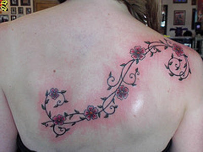 The Women Like to go mostly with flower tattoo design Vine Tattoo Designs 