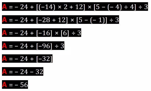 Les nombres relatifs en écriture décimale maths 4éme exercice 7