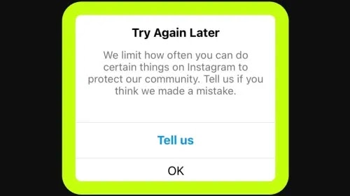 Fix We Limit You Can Do Certain Things on Instagram Problem Solved