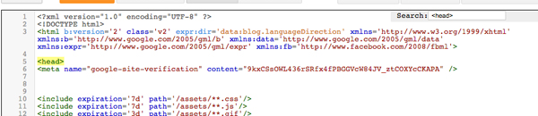 Head insert code
