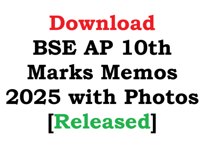 Download BSE AP 10th Marks Memos 2025 with Photos [Released]