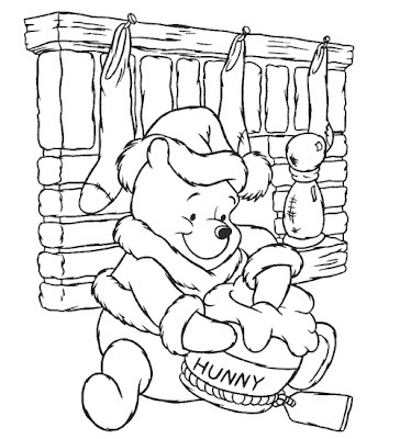 Coloring Pages Christmas Disney 