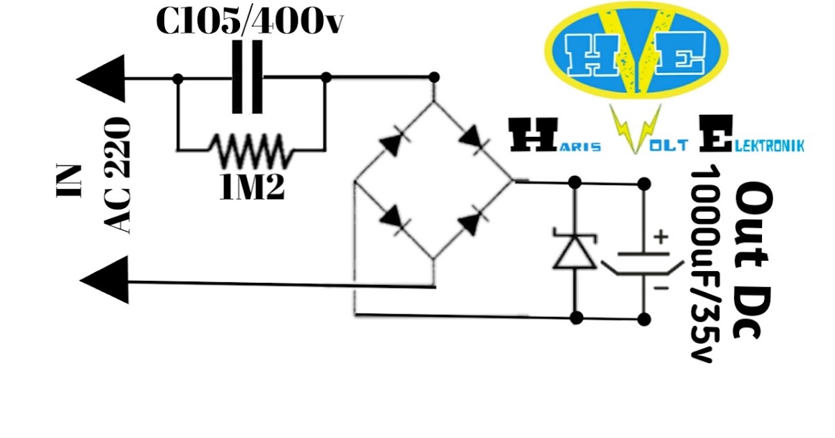Cara Membuat Power  Supply  Tanpa  Trafo  Haris Volt  Elektronik