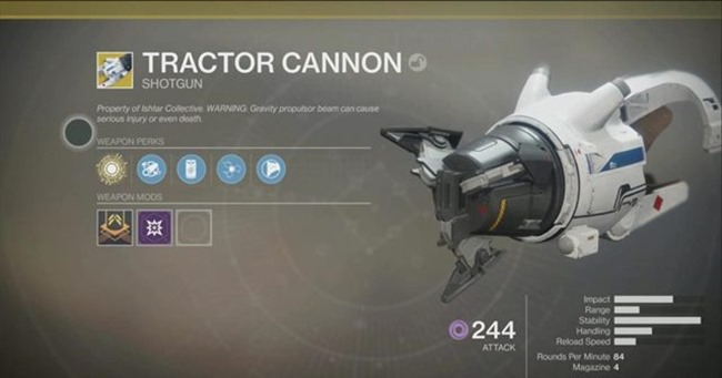 destiny 2 tractor cannon exotic shotgun guide 01