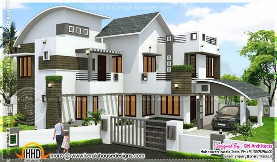 Contemporary home plan