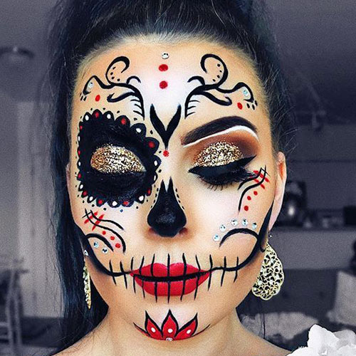 Maquillajes de Halloween fáciles y bonitos: catrina