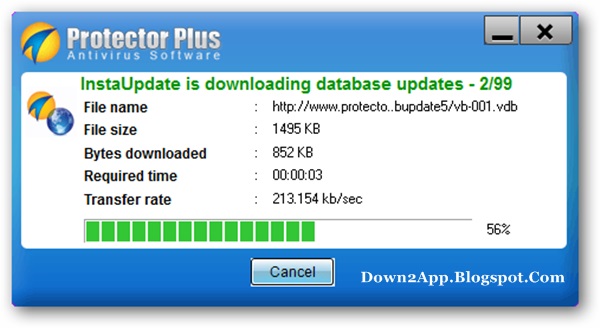 Protector Plus Virus Database updates