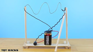 Membuat Sendiri Mainan Wire Circle Sederhana dari Baterai 9v