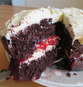 Dark Chocolate Layer Cake for Two