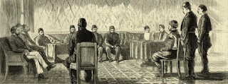 Osmanlı mahkeme salonu (MS 1879 çizimi)