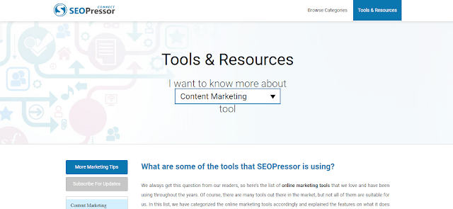 Seopressor homepage