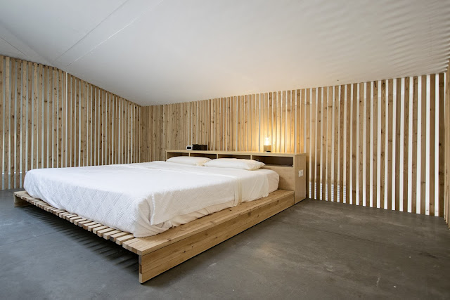 camera da letto loft ristrutturato