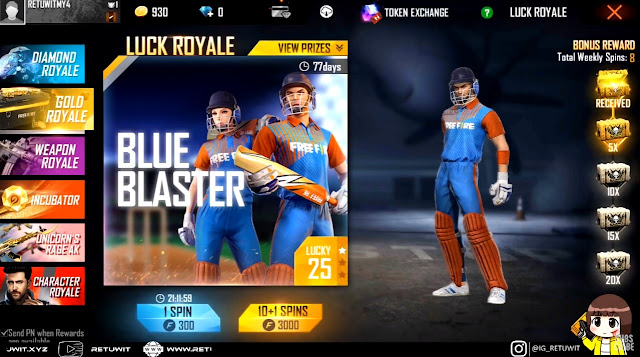 bundle gold royale blue blaster