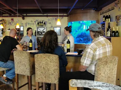 tasting bar at Alapay Cellars in Avila Beach, California