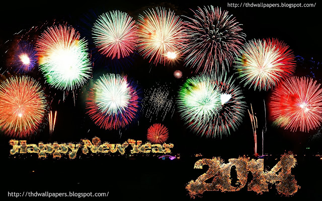 Latest Happy New Year 2014 Eve Celebrations Pictures Beautiful 2014 Fireworks HD Wallpapers