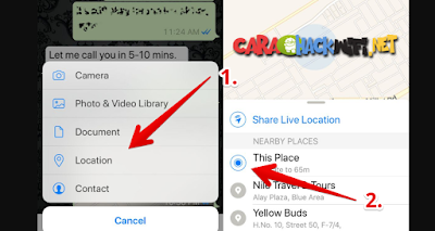 Berikut cara megnirim lokasi kamu berada di whatsapp