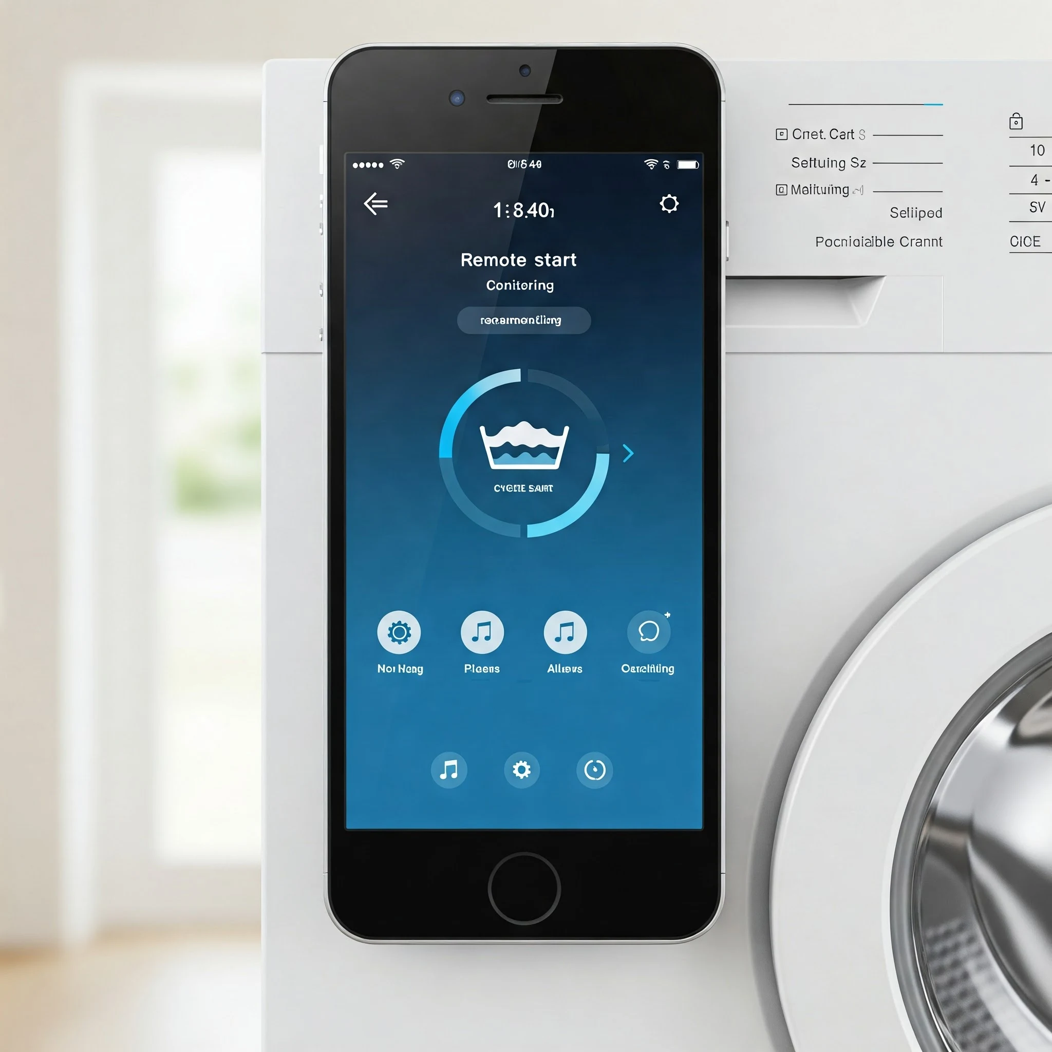 Lg washing machine remote controlled system