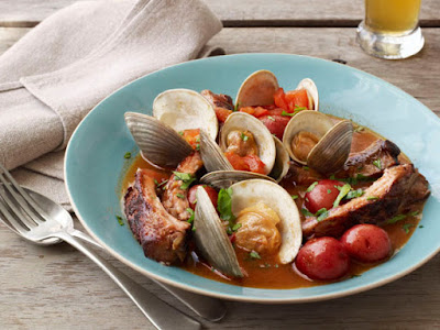 http://www.foodnetwork.com/recipes/food-network-kitchens/beer-braised-ribs-with-clams-recipe.html