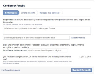 Paso a paso como crear una página de Facebook