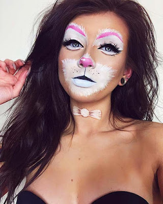 21 Latest Classic Bunny Makeup For Halloween To Copy In 2019