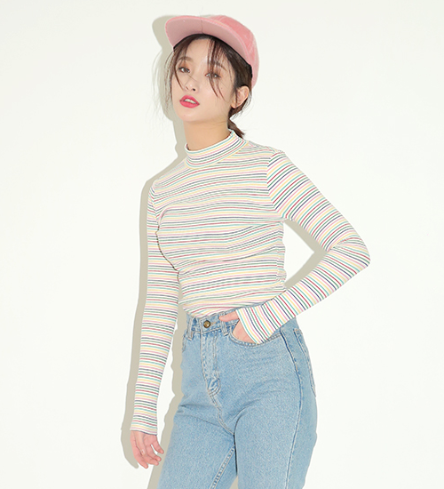 Multicolored Striped Top