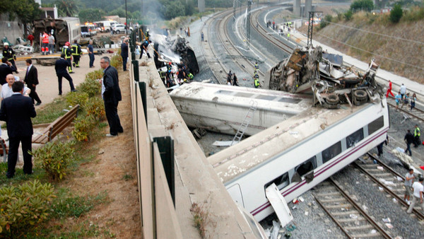 Railway accident in northern Spain