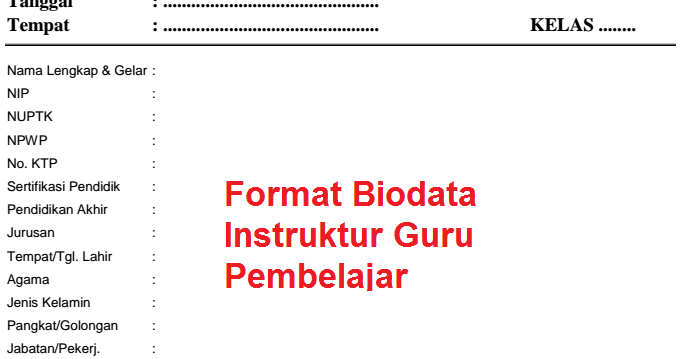 Contoh Biodata Guru Linus - Contoh Aneka