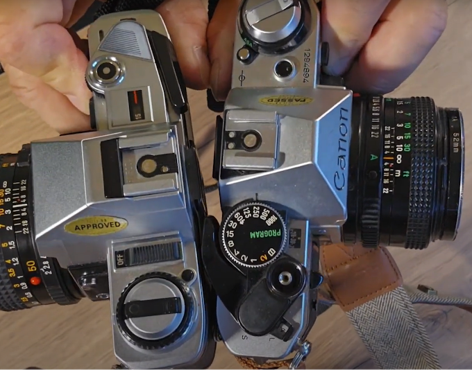 Comparaison Canon AE-1 Program VS Minolta X300 en vidéo courte
