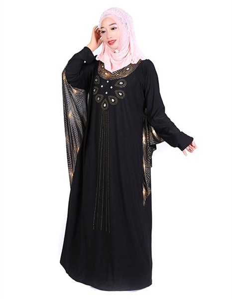 teladan animo gaya desain baju model abaya terbaru  21 Model Abaya Terbaru 2018