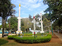 Maquetes de foguetes Sonda no  Parque Santos Dumont