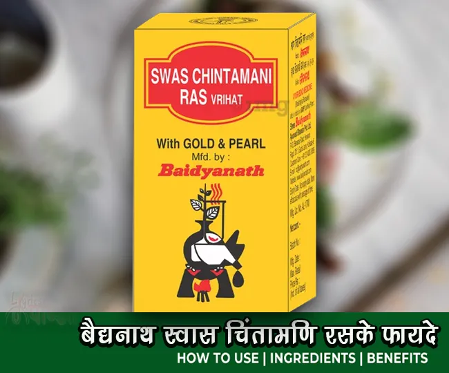 बैद्यनाथ श्वास चिंतामणि रस के फायदे उपयोग Baidyanath Swas Chintamani Ras Ke Fyade, Doses, Usages Price
