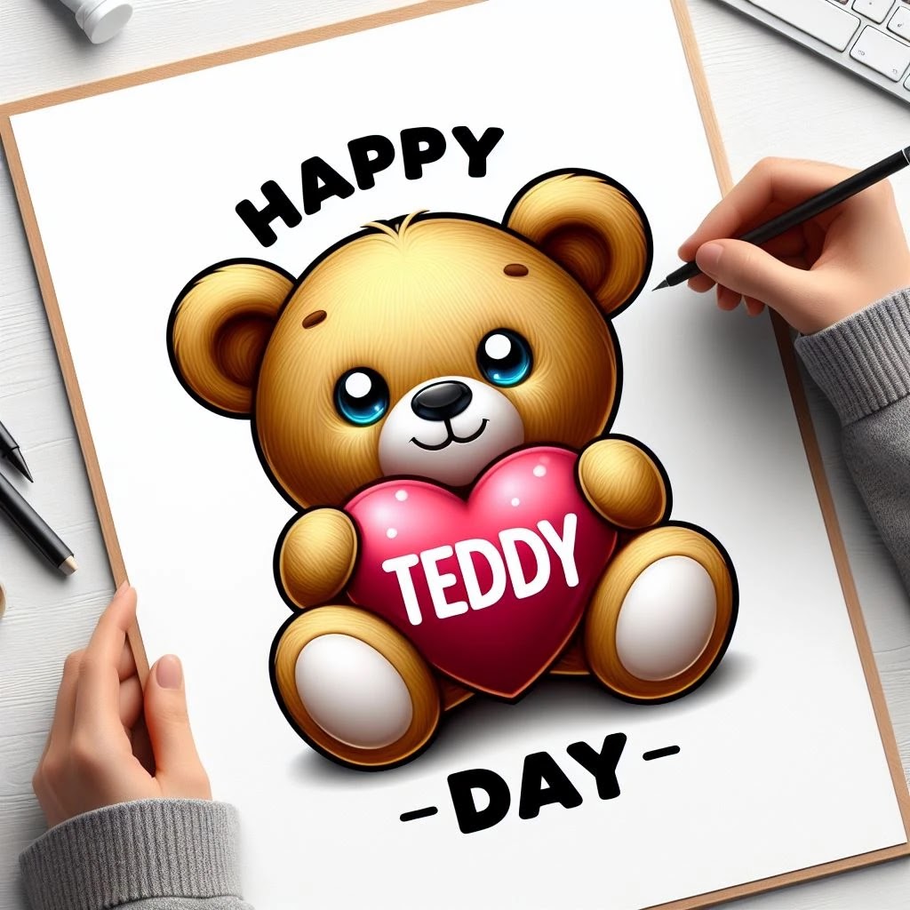 Happy Teddy Day card