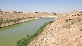 Handmade river in Saudi Arabia