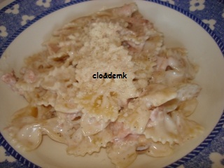 Pasta panna e prosciutto